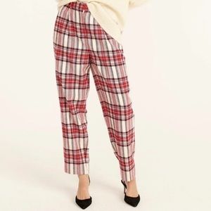 J. Crew Nello Gori Wool Blend Plaid Trousers (2P)